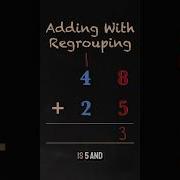 Adding 48 And 25 Using An Addition Algorithm