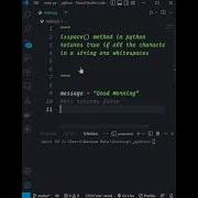 Isspace Method In Python Shorts Short