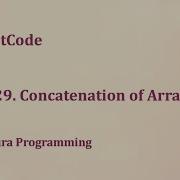 LeetCode 1929 Concatenation Of Array