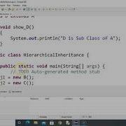 Java Program On Hierarchical Inheritance