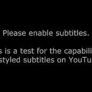 Styled Subtitles For YouTube Demonstration