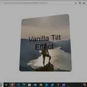 Tilt Effect On Hover With Html CSS And Vanilla Tilt Js