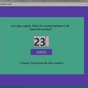 Python Number Guessing Game In Tkinter