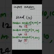 Python 042 Use Of Seed Function Is Python Python Pythonprogramming Pythontutorial