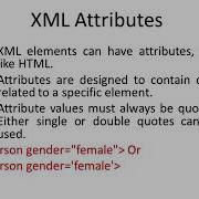 XML Attributes And DTD