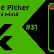 Flutter Tutorial In Hindi Date Picker In Flutter 31 Flutter For Beginners