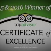 TripAdvisor Certificate Of Excellence Winner 2015 2016
