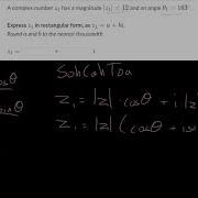 Complex Numbers From Absolute Value And Angle