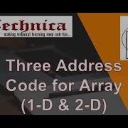 66 Three Address Code For Array 1 D 2 D