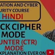 Block Cipher Modes Counter CTR Mode Explained In Hindi Ll Information And Cyber Security Course