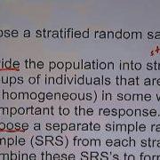 1 2 6 Stratified Random Samples