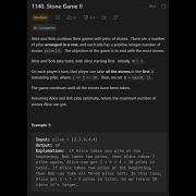 LEETCODE MEDIUM STONE GAME 2