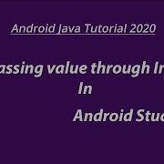 Pass Value Through Intent