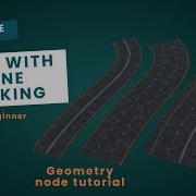 How To Make Road With Lane Marking In Geometry Node Blender Tutorial