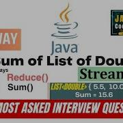Sum Of List Of Doubles Using Stream API And Lambda Reduce Method Sum Method