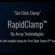 Array Technologies RapidClamp Installation