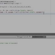 Java Multi Dimensional Arrays Basic Tutorial