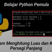 Program Menghitung Luas Dan Keliling Persegi Panjang Python Dasar