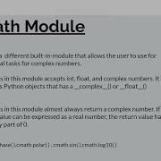 Cmath Module In Python Part 1 Python Modules For Beginners