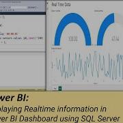 Power BI отображение информации в реальном времени на панели мониторинга Power BI с использовани