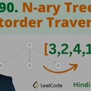 590 N Ary Tree Postorder Traversal Java Leetcode Hindi