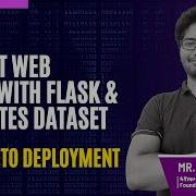 Smart Web Apps With Flask Diabetes Dataset Model To Deployment