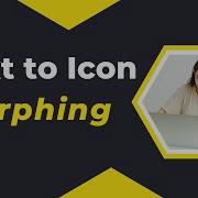 Text To Icon Morphing Interactive Hover Effect With Smooth Transitions
