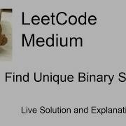 1980 Find Unique Binary String Leetcode Medium