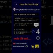 How To Code JavaScript Q 27 Try Solve Guess The Output Shorts Coding Programming Javascript