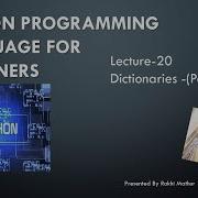 Lecture 20 Dictionary Part1 By Rakhi Mathur