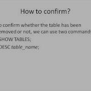 SQL Tutorial 11 Removing Tables From Database