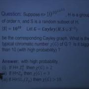 Random Cayley Graphs Noga Alon
