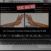 University High School Virtually Presents SPRING AWAKENING