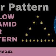 Code 121 Hollow Pyramid Star Pattern Star Patterns Using Python 365 Days Of Code