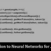 Introduction To Neural Networks For Java Class 5 16 Part 2 5 Genetic Algorithm
