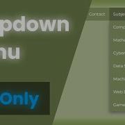 How To Make A Dropdown Menu Using Only CSS No JavaScript