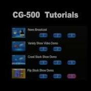 Datavideo CG 500 HD SD Graphics Character Generator Tutorial 11 11