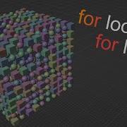 Упражнение для начинающих по Python в Blender Вложенные циклы For