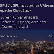 CCCNA18 Suresh Kumar Anaparti GPU VGPU Support In CloudStack