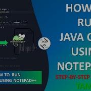 How To Run Java Programs With Notepad In Windows Tamil Java Code SM Notepad Application
