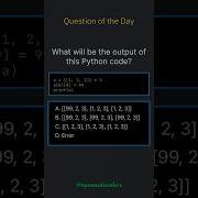 Question Of The Day Python List Multiplication Trick Python Coding Shorts Programming