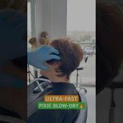 ULTRA FAST PIXIE HAIRCUT BLOW DRY TECHNIQUE Complete Tutorial Linked Below