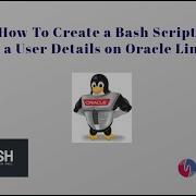 How To Create A Bash Script To Get User Data On Oracle Linux
