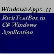 RichTextBox In C Windows Application