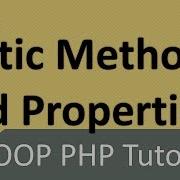 OOP PHP Static Methods And Properties 12