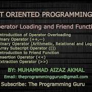Operator Overloading And Friend Function