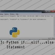 Python Training Part 13 Python If Elif Else Statement