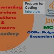 Java MCQ OOPs Polymorphism Exception Handling Interview Questions