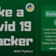 Make A Covid19 Tracker With Python API Based Python Project For Beginners