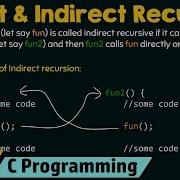 Types Of Recursion Part 1 Direct Indirect Recursion